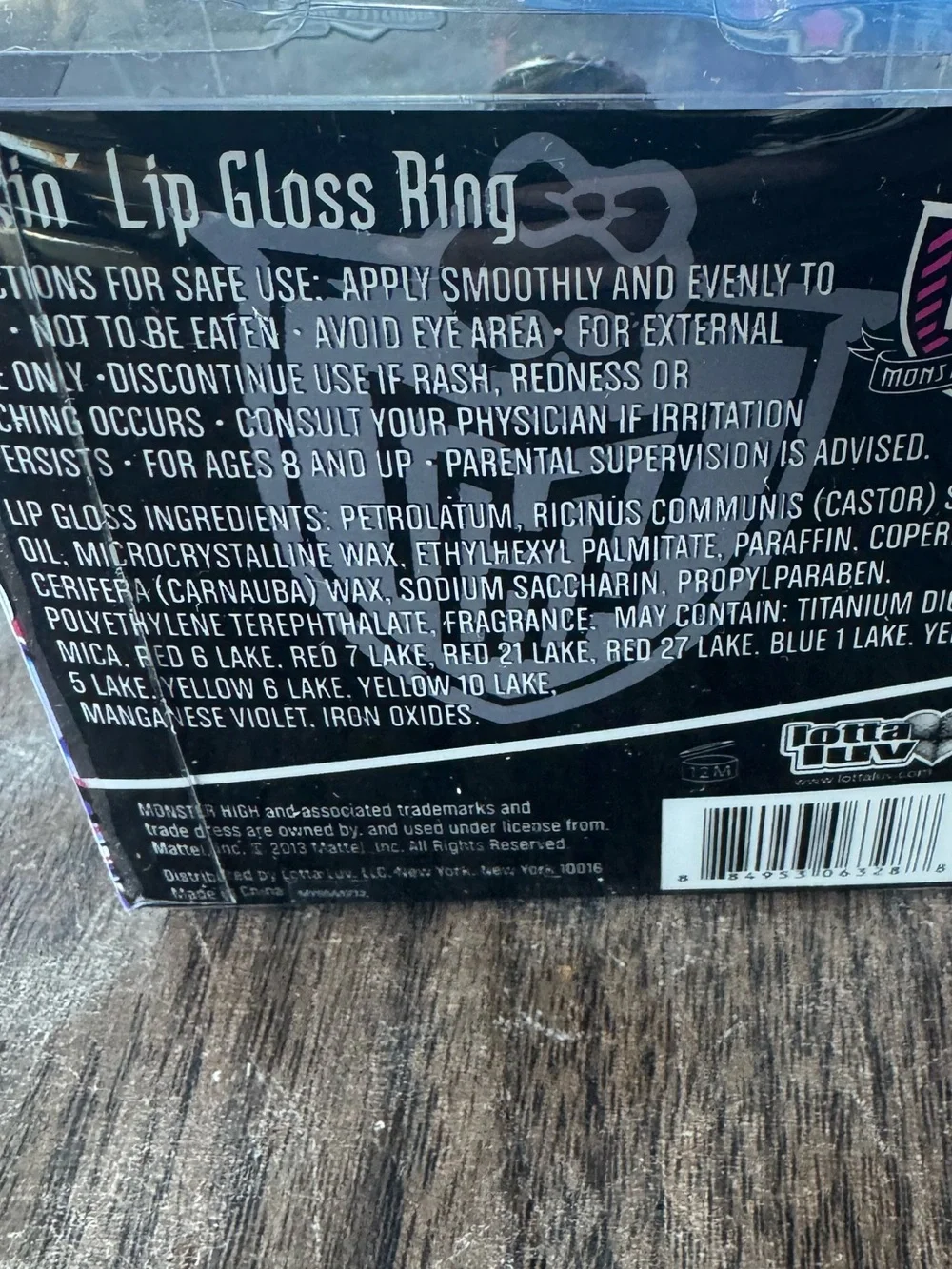 Vintage Monster High Lip Gloss Ring 2013